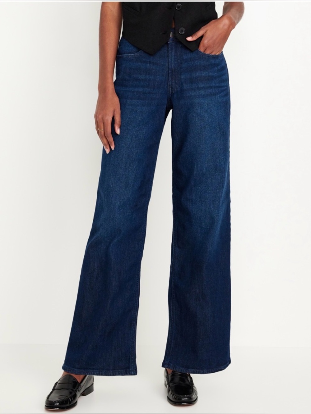 Old Navy Wide-Leg Jeans in Dark Wash
